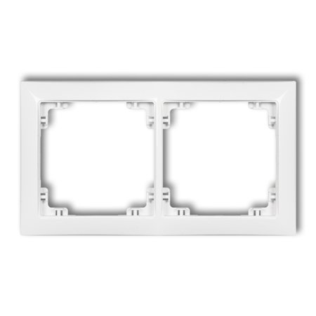 Doppelter Universalrahmen aus Kunststoff DECO Soft weiß IP20 (Serie/Kategorie: DECO) DRSO-2