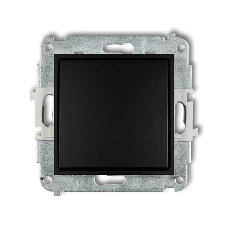 Einpoliger NO-Schalter (eine Taste, ohne Piktogramm) schwarz matt (Serie/Kategorie: MINI) 12MWP-4.1
