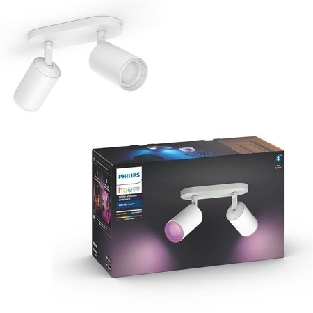 Philips Hue Doppelspot Fugato weiß 2xGU10 5,5W White and color ambiance Bluetooth