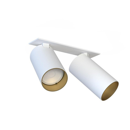 Einbauleuchte MONO SURFACE II WHITE/GOLD 2xGU10 Weiß/Gold IP20 220-230V 10W