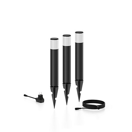 Set aus 3x PUREX 1.5W 2700K 180lm IP44 schwarz Philips LED Pendelleuchte für den Garten