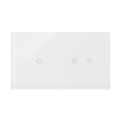 Touchpanel 2Module 1Touchfeld und 2Touchfelde Farbe: weiße Perle horizontal 54 Touch DSTR212/70